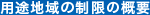 用途地域の制限の概要