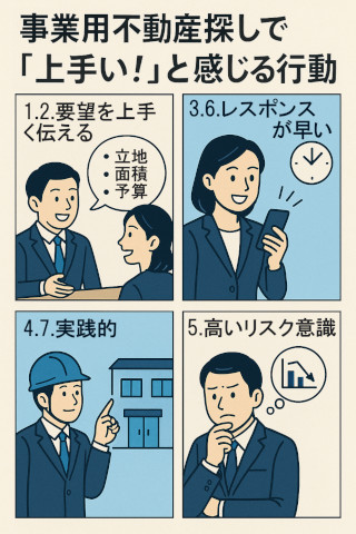 成長企業が実践している!事業用不動産探しで“上手い”と感じる行動