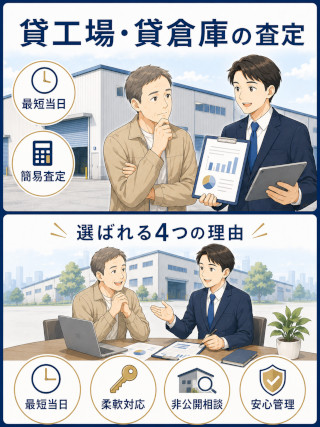 求む!貸工場・貸倉庫!