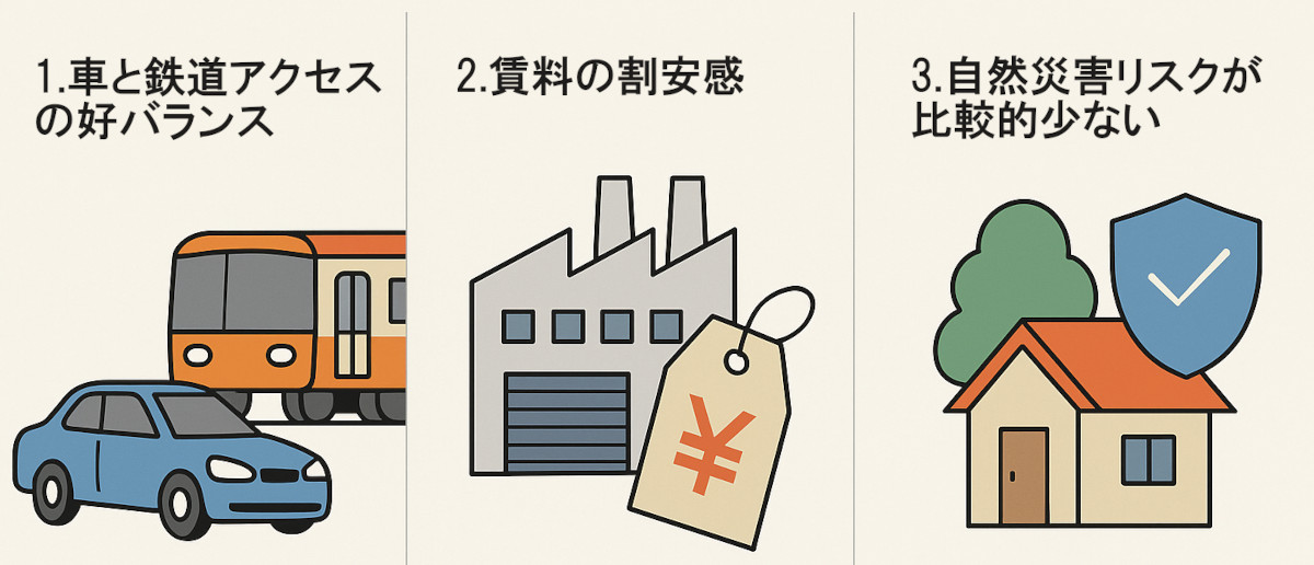 狭山市の貸工場・貸倉庫ガイド