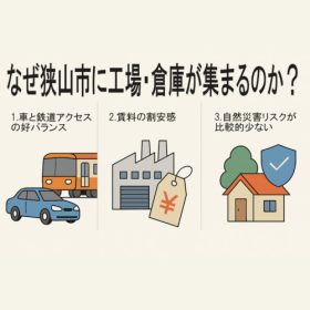 狭山市の貸工場・貸倉庫ガイド