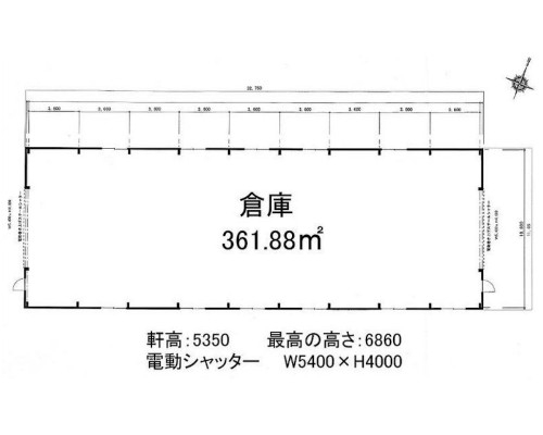 川越市 西武新宿線本川越駅の売倉庫画像(2)