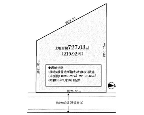 越谷市 東武伊勢崎線北越谷駅の売倉庫画像(2)