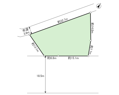 柏市 JR常磐線北柏駅の売事業用地画像(2)