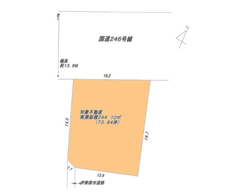 伊勢原市 小田急小田原線鶴巻温泉駅の売事業用地画像(3)