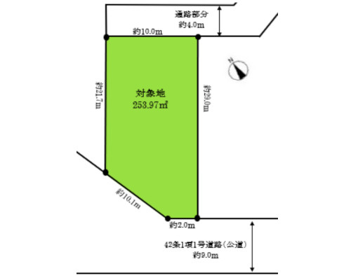 横浜市都筑区 グリーンライン都筑ふれあいの丘駅の売事業用地画像(2)