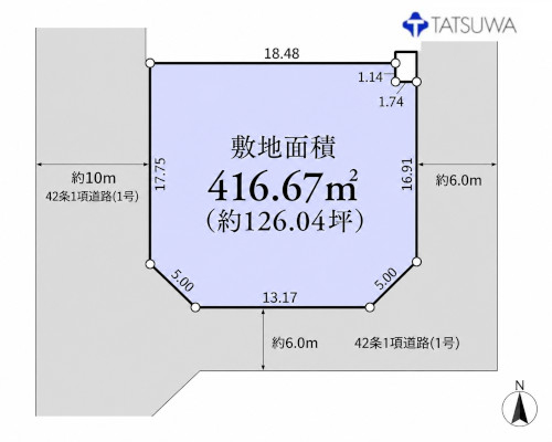 平塚市 小田急小田原線本厚木駅の売事業用地画像(2)