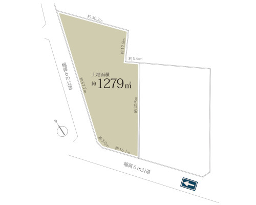 入間郡三芳町 東武東上線みずほ台駅の売事業用地画像(1)