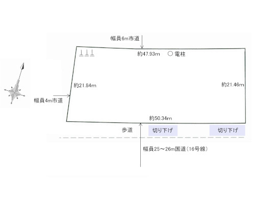 春日部市 東武野田線南桜井駅の売事業用地画像(2)