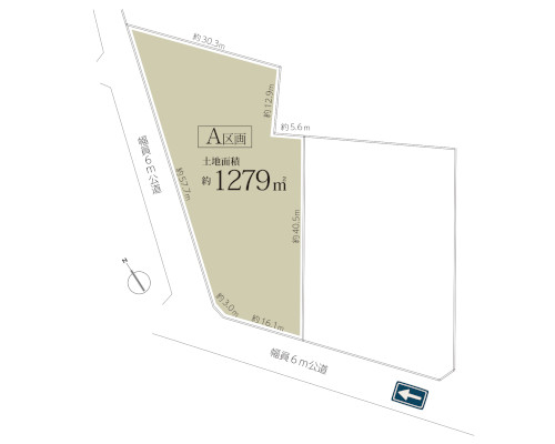 入間郡三芳町 東武東上線みずほ台駅の売事業用地画像(1)