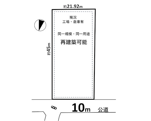 北葛飾郡松伏町 東武伊勢崎線北越谷駅の売事業用地画像(1)