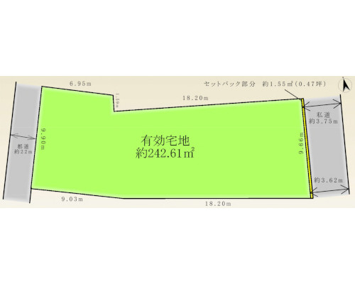 江東区 都営新宿線大島駅の売事業用地画像(1)