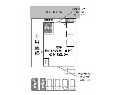 松戸市 JR武蔵野線市川大野駅の貸倉庫画像(2)