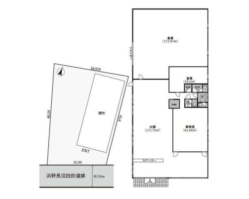 千葉市稲毛区 JR総武本線四街道駅の貸倉庫画像(2)