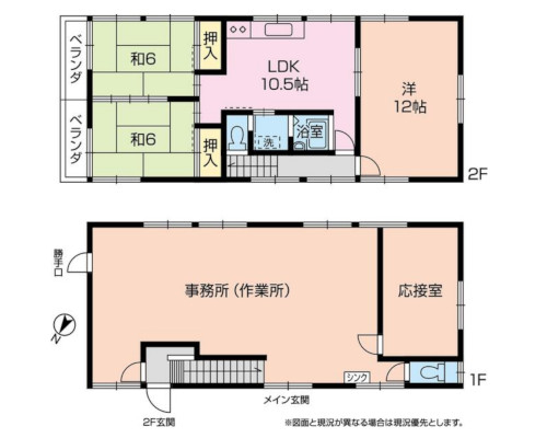 相模原市中央区 JR相模線番田駅の貸事務所画像(2)