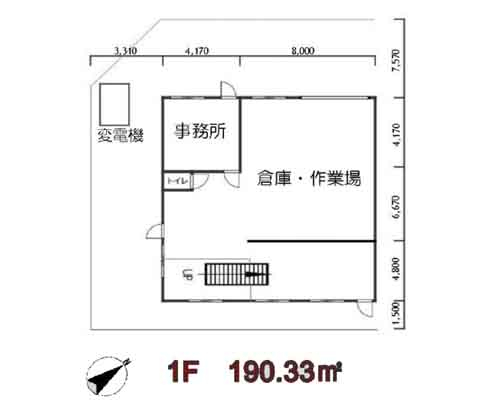 入間郡三芳町 東武東上線柳瀬川駅の貸工場・貸倉庫画像(2)