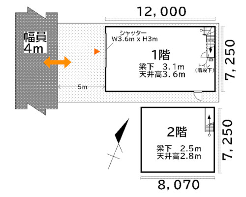 所沢市 JR武蔵野線新座駅の貸倉庫画像(3)