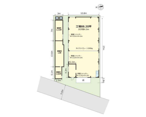 鶴ヶ島市 JR川越線笠幡駅の貸工場・貸倉庫画像(3)