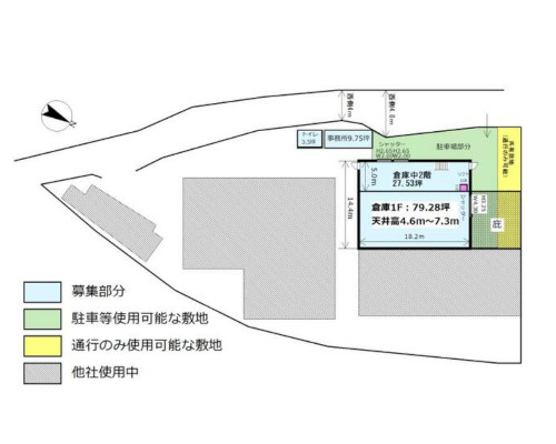 北葛飾郡松伏町 東武伊勢崎線せんげん台駅の貸倉庫画像(3)