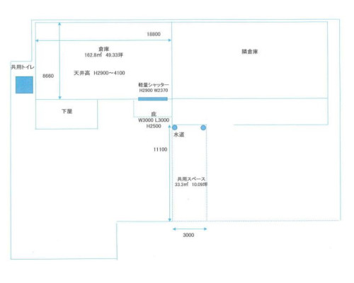 所沢市 JR武蔵野線新座駅の貸倉庫画像(2)
