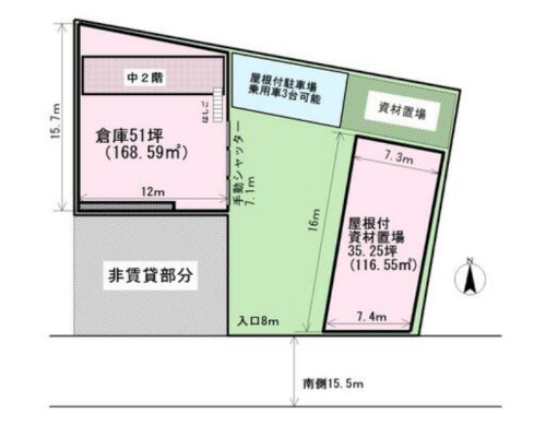 越谷市 JR武蔵野線南越谷駅の貸倉庫画像(2)