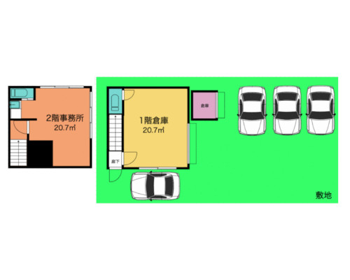 川口市 埼玉高速鉄道線南鳩ヶ谷駅の貸倉庫画像(2)