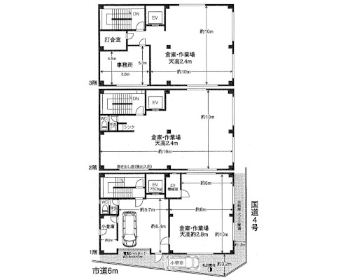 草加市 東武伊勢崎線獨協大学前〈草加松原〉駅の貸倉庫画像(2)