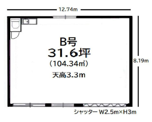 武蔵村山市 多摩都市モノレール線上北台駅の貸倉庫画像(3)