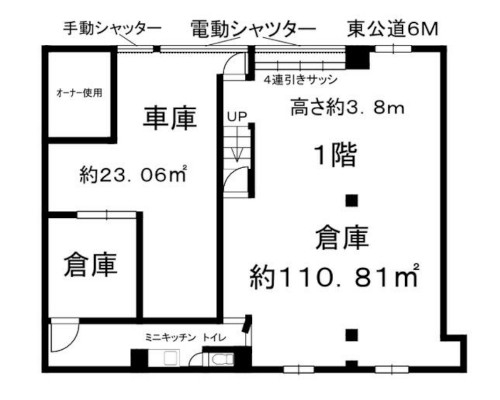 墨田区 JR中央・総武緩行線錦糸町駅の貸倉庫画像(1)