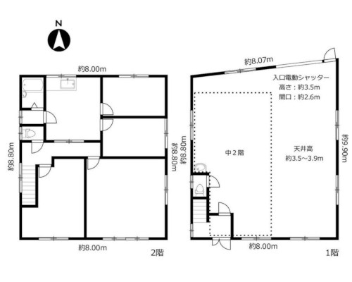足立区 日暮里・舎人ライナー西新井大師西駅の貸倉庫画像(2)