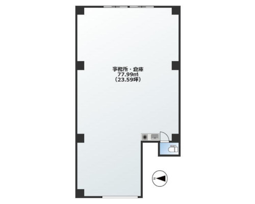 江東区 都営大江戸線森下駅の貸倉庫画像(1)