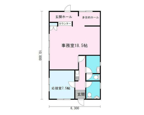 立川市 西武拝島線武蔵砂川駅の貸事務所画像(2)