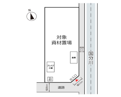 松戸市 北総鉄道北総線秋山駅の貸地画像(4)