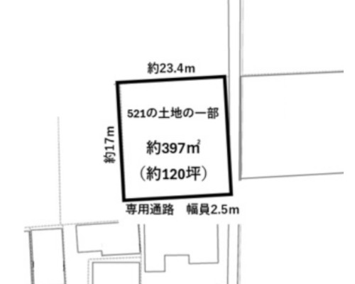 座間市 JR相模線入谷駅の貸地画像(2)