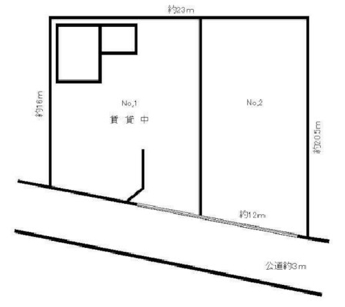 横浜市都筑区 横浜市営地下鉄グリーンライン川和町駅の貸地画像(2)