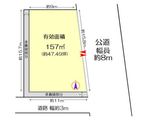 横浜市泉区 相鉄いずみ野線ゆめが丘駅の貸地画像(2)