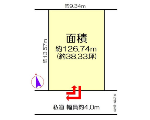 横浜市港北区 横浜市高速鉄道4号線高田駅の貸地画像(2)