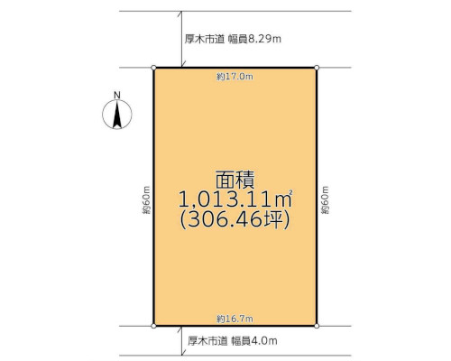 厚木市 小田急小田原線本厚木駅の貸地画像(1)