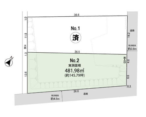藤沢市 小田急江ノ島線六会日大前駅の貸地画像(2)