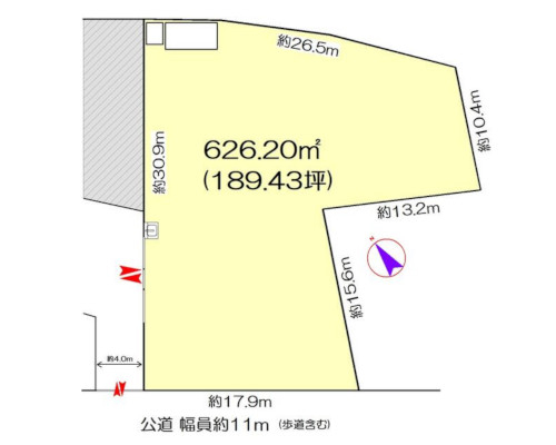 横浜市港北区 横浜市営地下鉄ブルーライン新羽駅の貸地画像(2)