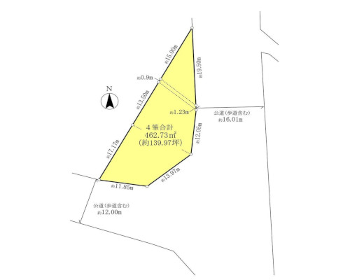 藤沢市 小田急江ノ島線善行駅の貸地画像(2)
