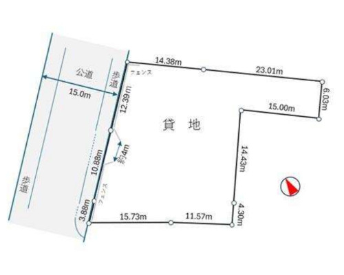 相模原市南区 JR横浜線相模原駅の貸地画像(2)