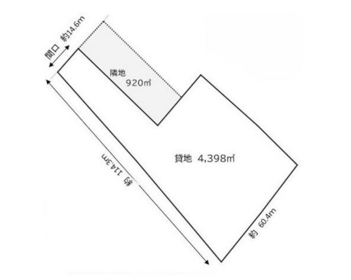 川越市 西武新宿線南大塚駅の貸地画像(2)