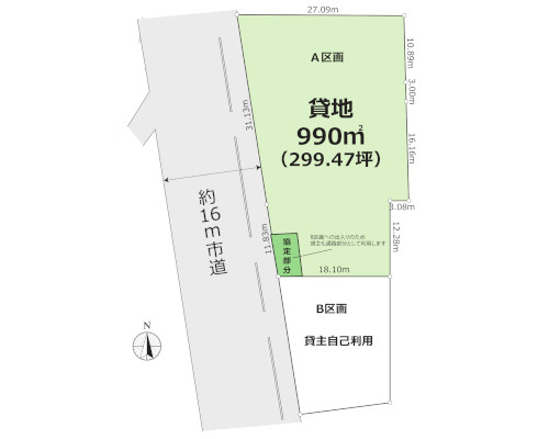 所沢市 西武池袋線所沢駅の貸地画像(2)