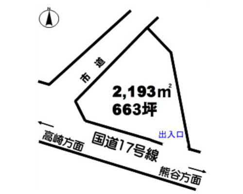 本庄市 JR高崎線神保原駅の貸地画像(3)