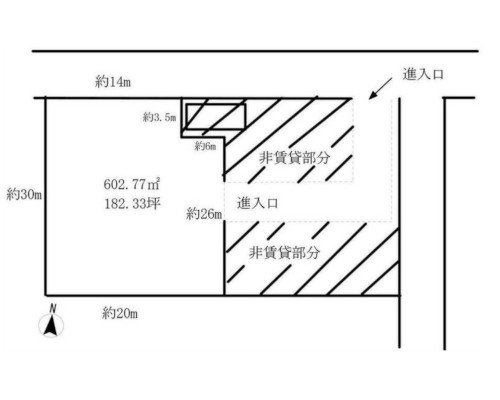 さいたま市南区 JR武蔵野線西浦和駅の貸地画像(3)