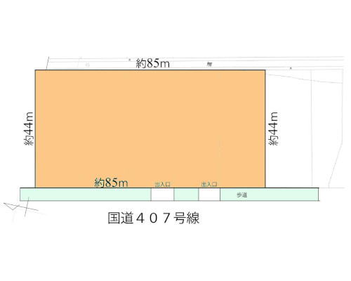 坂戸市 東武東上線北坂戸駅の貸地画像(2)