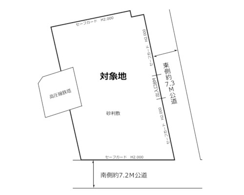 草加市 JR武蔵野線越谷レイクタウン駅の貸地画像(2)