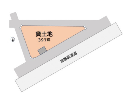 吉川市 JR武蔵野線新三郷駅の貸地画像(2)