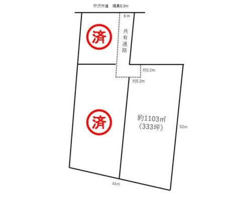 所沢市 西武池袋線狭山ヶ丘駅の貸地画像(2)